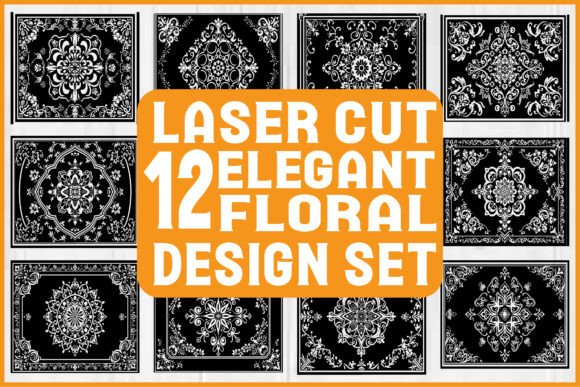 Elegant Floral Laser Cut Design Set