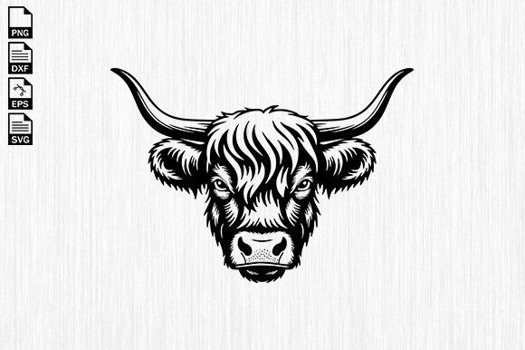 Highland Cow Svg, Cute Cow Svg