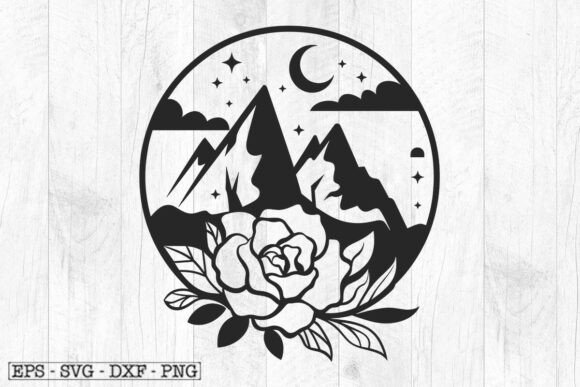 Mountain Svg, Dxf Files for Plasma