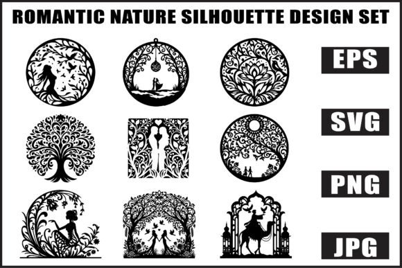 Nature Animal Silhouette SVG Set